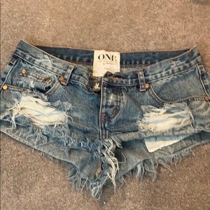 One Teaspoon Denim Shorts, Trashwhores